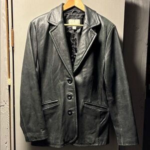 Vintage Worthington Lamb Leather Blazer Jacket!
